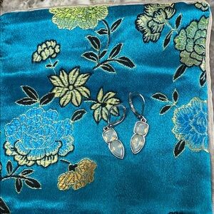 Elegant Silver and Opalescent Earrings